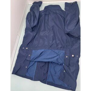 Cortefiel Military Field Jacket Coat Men Size 44 Lightweight Navy Blue